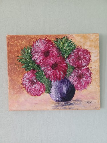 Peinture huile sur toile - à,