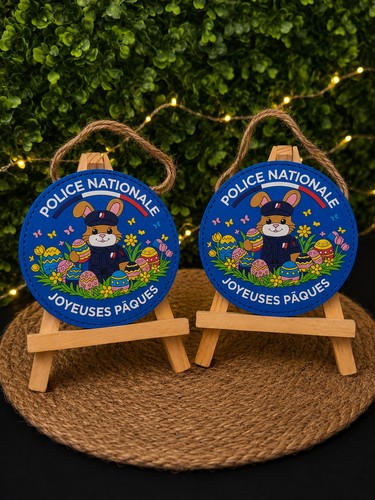 Ecussons pvc police - pvc,