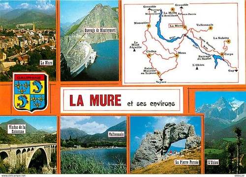 Carte postale la mure - carte, 38
