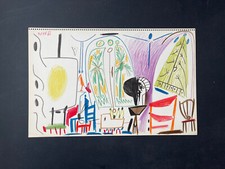 Pablo Picasso lithographie originale 1959 phototypie Carnet de la Californie