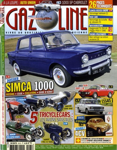 Gazoline 261 2018 simca - 12/2018,