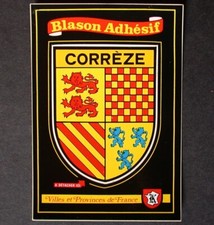 BLASON adhésif CORREZE carte