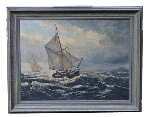 Huile sur toile - huile, carl
