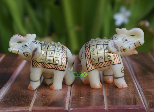 Paire figurines éléphant - paire,