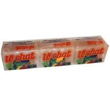 Ensemble de 3 savons de Marseille publicitaires sous blister Le Chat vintage