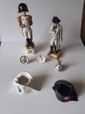 LOT OBJET NAPOLEON STATUETTE CENDRIER PORCELAINE