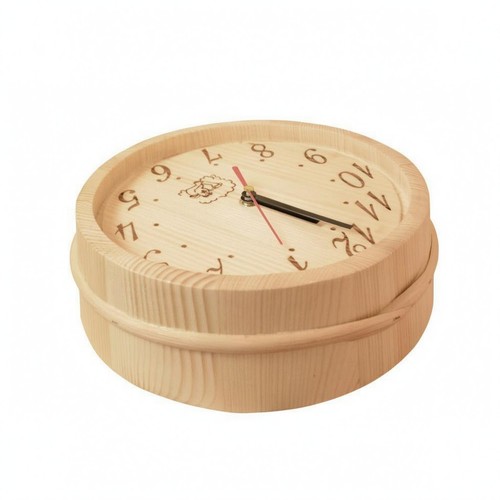 Horloge sauna bois - horloge,
