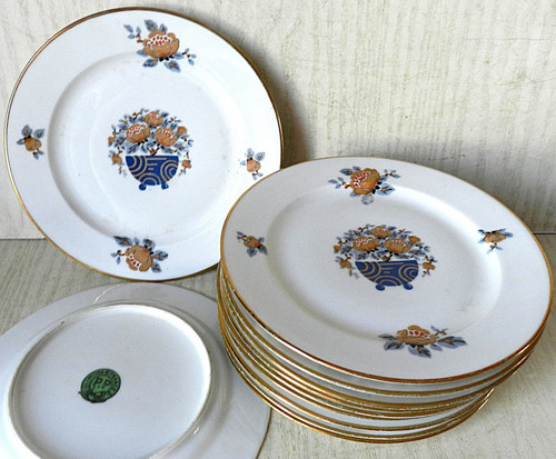 Assiettes dessert art déco - assiettes,