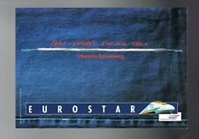 EUROSTAR - CHARLOTTE GAINSBOURG - CARTE PUBLICITAIRE - POUR COLLECTION