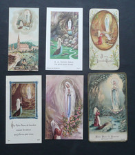 Lot de 6 anciennes  IMAGES PIEUSES RELIGIEUSES.. n 76.. N-D de LOURDES