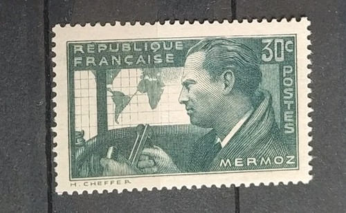 Timbre jean mermoz 337 - jean,