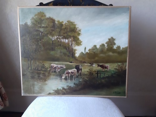 Joli tableau paysage campagne - joli,