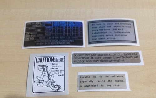 Suzuki 1972 gt380j warning - 1972,