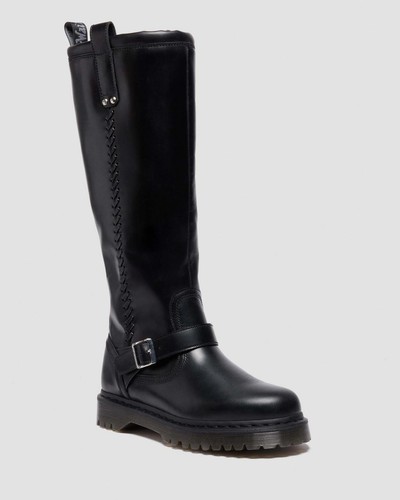 Bottes biker cuir - bottes, en