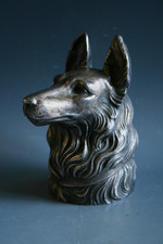 VINTAGE ART DECO RUITONY GERMAN SHEPPARD CAR MASCOTTE / HOOD ORNAMENT