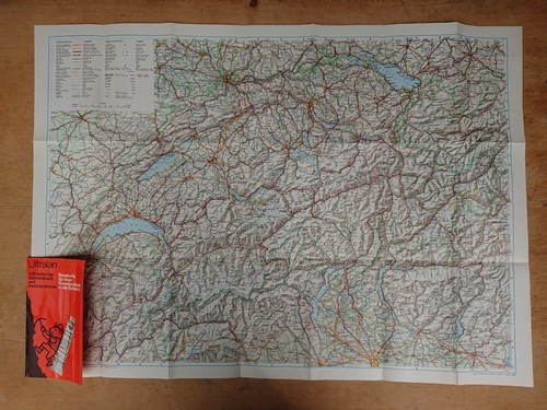 Ancienne carte routière - ancienne,