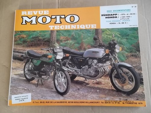 Revue moto technique zundapp - revue,