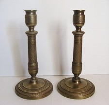 3455*  bougeoir bronze style empire 19eme