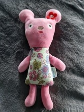 DOUDOU SOURIS ROSE FLEURS MINI