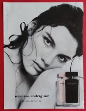 Publicité Presse Parfum For Her de NARCISO RODRIGUEZ & Bijoux VAN CLEEF & ARPELS