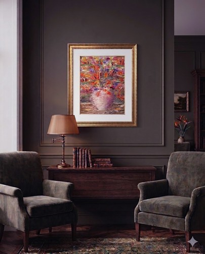 Tableau huile couteau - tableau,