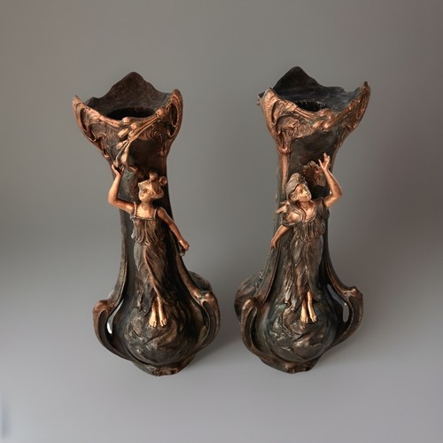 Véritable paire vase art - paire,