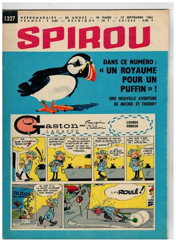 Spirou 1327 gaston - spirou, (1963)