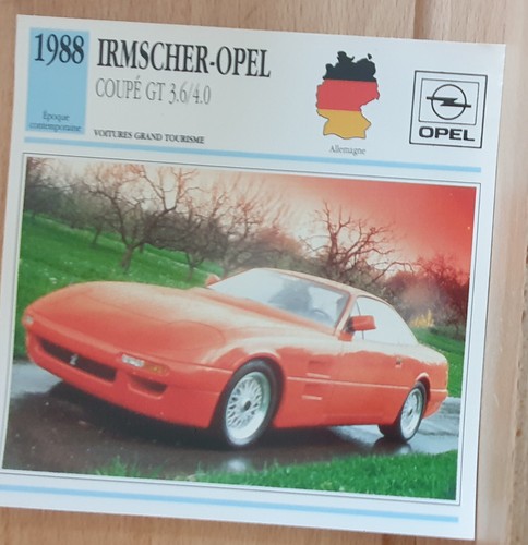 Irmscher opel coupe - gt, 3.6/4.0