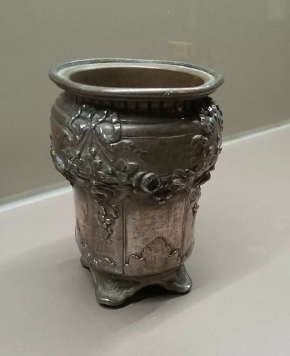 Ancien petit pot décor - ancien,