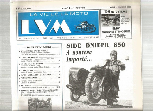 Vie moto n 88 11 - la,