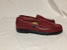 Mocassins Paraboot Chaussures Cuir Rouge Attention Pied Pointure ( 5.5 et 6,5)
