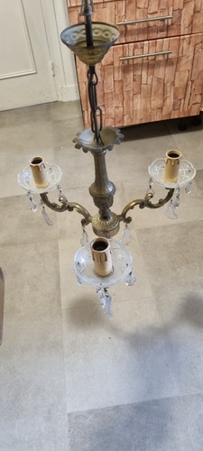 Lustre xixème bronze laiton - bronze,,