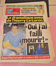 JOURNAL ICI PARIS  n 2134 du 29 Mai au 4 Juin  1986 , Thierry Le Luron C Lanbert