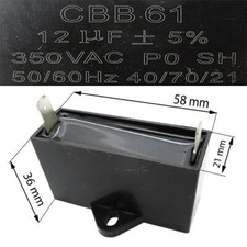 condensateur regulateur 12uF CBB61 Piece groupe 2temps 600 800 watts