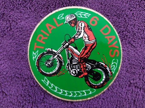 Moto ancien autocollant - :,