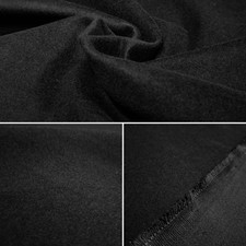 Déco Molton Noir Coton Tissu