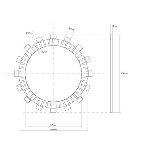 Disque embrayage joint - disque,