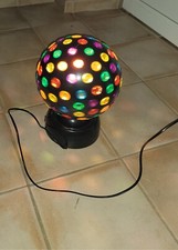 ANCIENNE LAMPE DISCO  VINTAGE ROTATIVE  ANNEES 80 -90 LONGUEUR 33CMX26CM LARGEUR