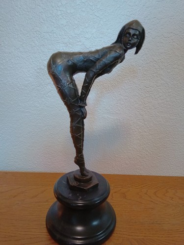 Chiparus bronze sculpture art - chiparus,