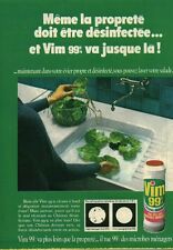 Publicité ancienne produit entretien VIM 99%  1970 issue de magazine