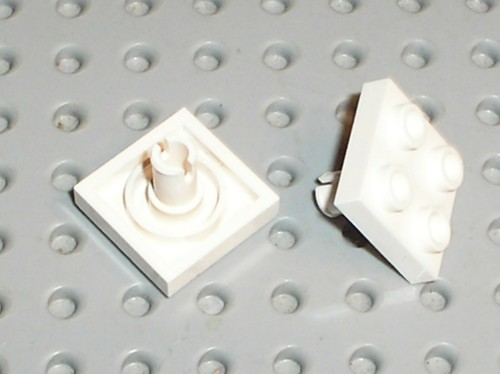 Lego white plate - 2,