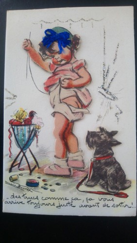 Cpa illustrateur germaine - illustrateur,
