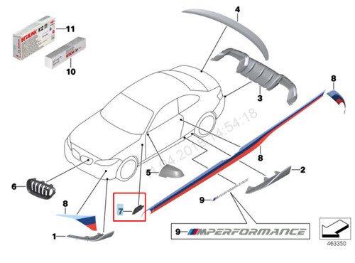 Bmw f87 garniture insigne - bmw, m2