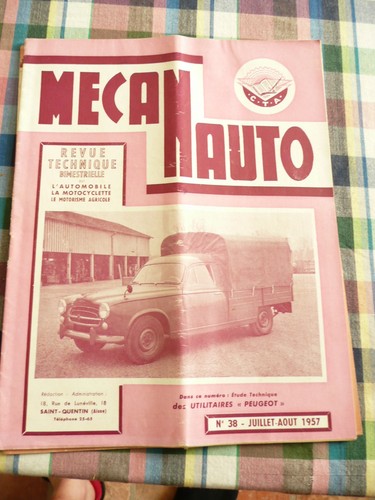 Revue mecanauto 1957 - revue,