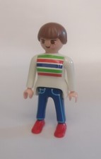 Playmobil 4145, personnage femme, maison transportable.