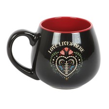 Something Different - Mug motif/style cœur folk LOVE LIVES HERE (SD10706)