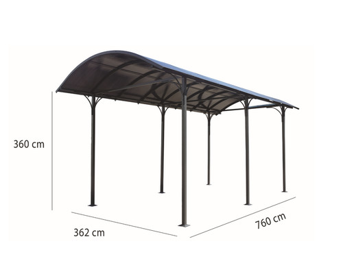 Habrita carport gris - habrita,