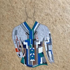 2 Croquis de mode art déco — crayon & gouache/papier — patrons au dos — c. 1930.