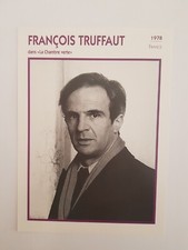 FRANCOIS TRUFFAUT dans La chambre verte  - CARTE FICHE CINEMA PORTRAIT DE STAR