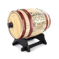 DISTRIBUTEUR À VIN TONNEAU BOIS 3L